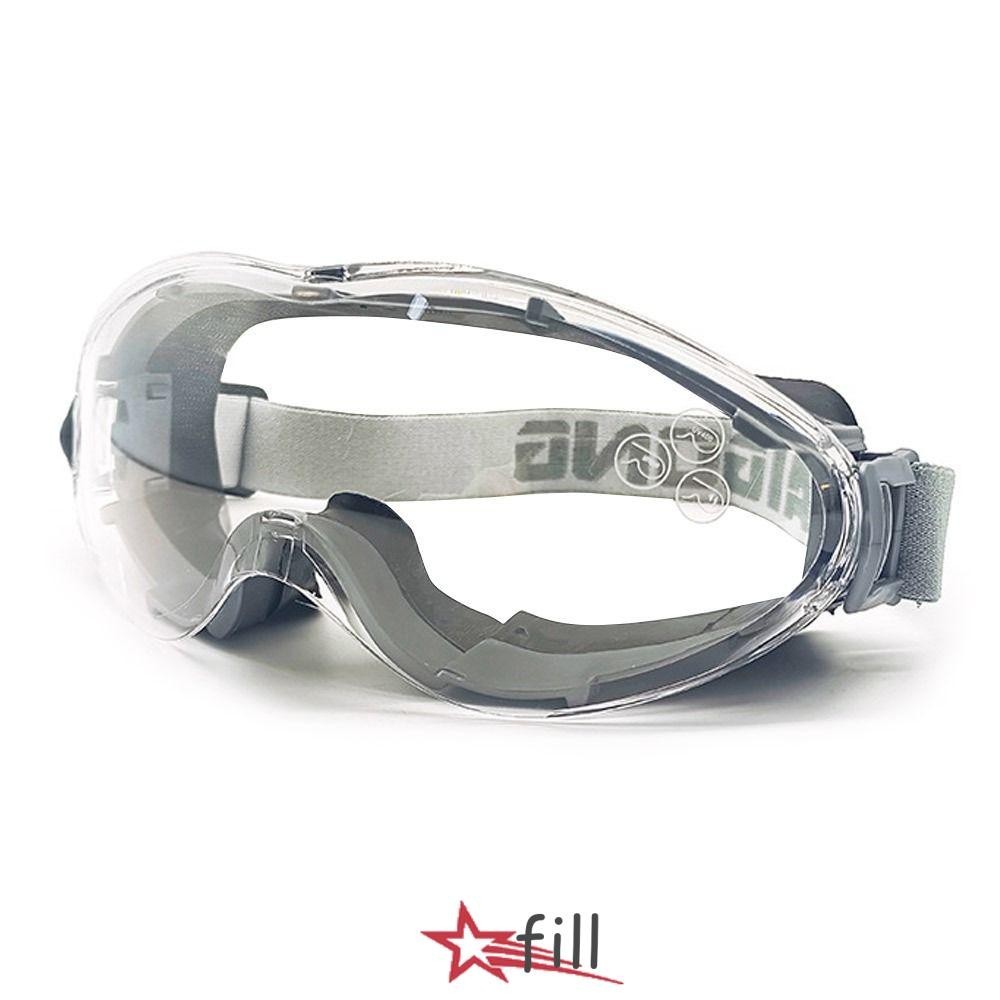 FILL แว่นตาป้องกัน แว่นตานิรภัยป้องกันรังสียูวีที่ทนต่อแรงกระแทก อุปกรณ์เสริมป้องกันหมอกเกรดอุตสาหกรรมเลนส์ป้องกันกลางแจ้ง