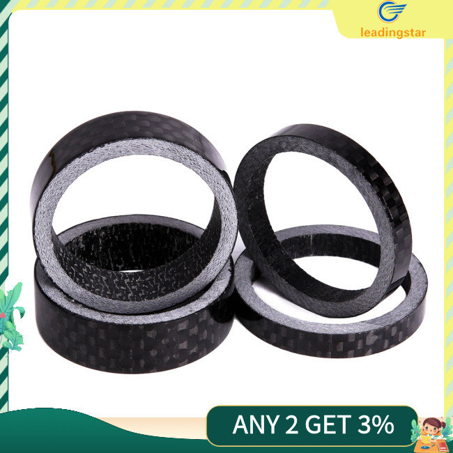 Leadingstar ZTTO เครื่องซักผ้าคาร์บอนไฟเบอร์น้าหนักเบาพิเศษสาหรับจักรยานเสือภูเขาส้อมชุดหูฟังชิ้นส่วน 5 มม 10 มม