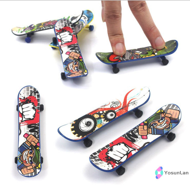 Yosunlan 1X Mini Finger Board สเก็ตบอร์ดความแปลกใหม่เด็กหนุ่มๆสาวๆของเล่นของขวัญปาร์ตี้ใหม่
