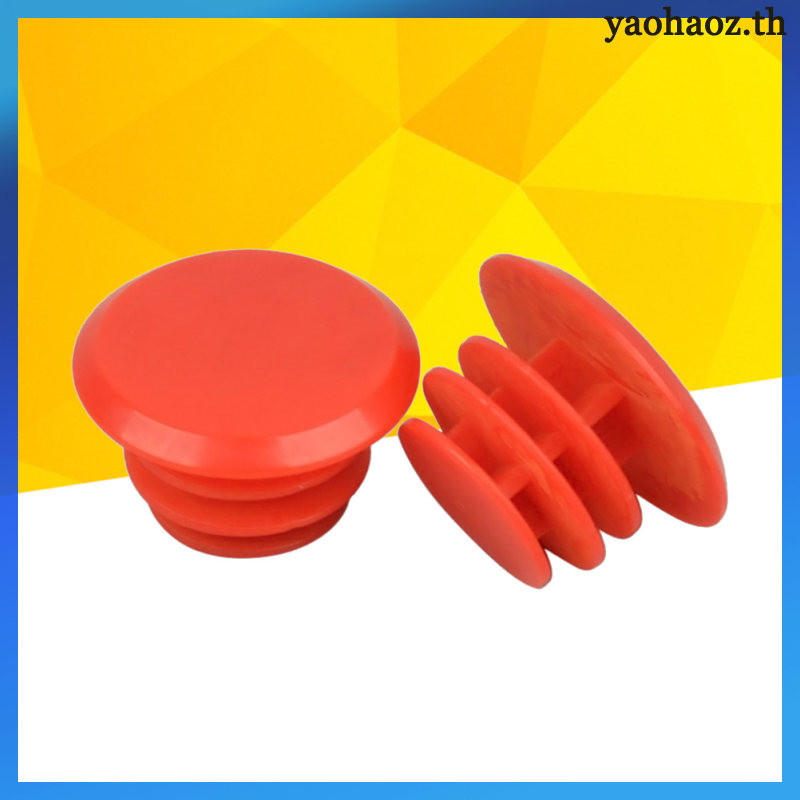 1pcs ปลั๊กปลายบาร์พลาสติก ป้องกันความเสียหาย ใช้ได้กับแฮนด์บาร์22มม สuitableสำหรับจักรยานทุกประเภท bar ends handlebar plugsbike end caps