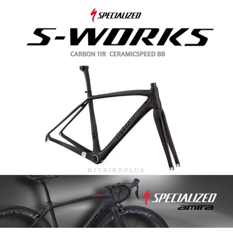 Clearance Sale เฟรมเสือหมอบคาร์บอน SPECIALIZED รุ่น SWORK AMIRA size 51สูง 160168 คาร์บอน11r กะโหลก CeramicSpeed