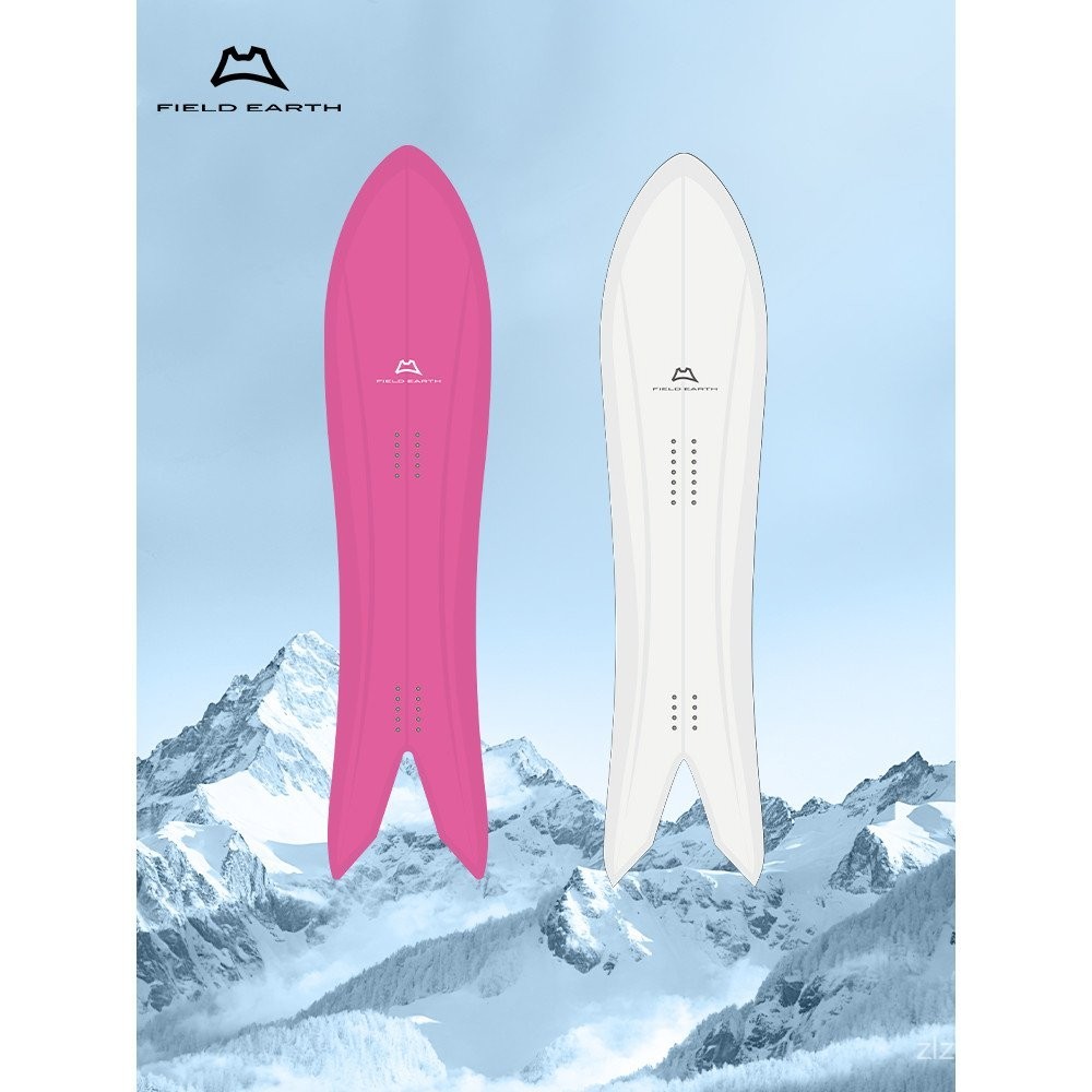 FIELD EARTH Veneer Wild Snow 3D Dovetail สกีบอร์ดสำหรับหญิง ขนาด 2425 X2