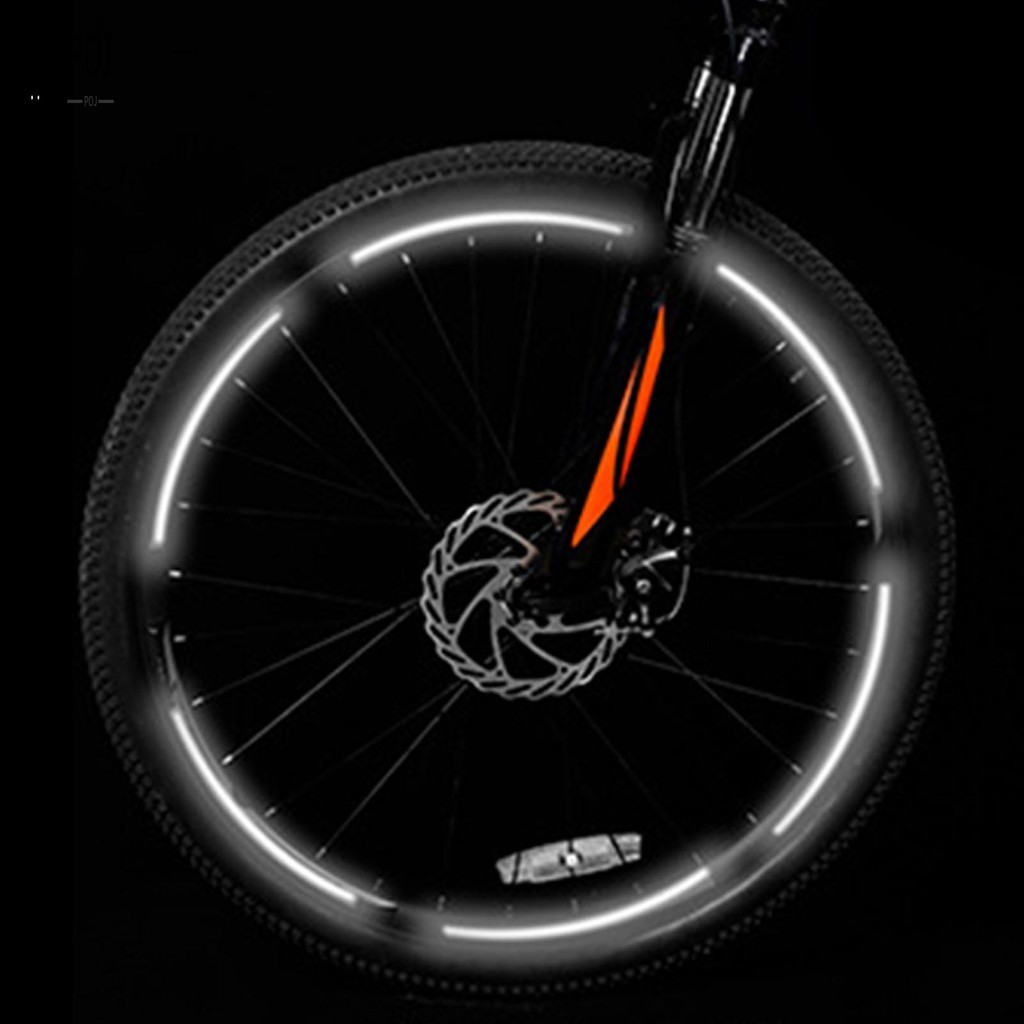 ขอบจักรยานเทปสะท้อนแสง 3 สี ความปลอดภัย สติกเกอร์เตือนสำหรับจักรยานและมอเตอร์ไซค์