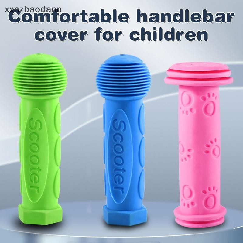 XXNZMM ฝาครอบมือจับมือจับยางกันลื่นมือจับจักรยานป้องกันการลื่นไถลจักรยานสามล้อสเก็ตบอร์ดสกู๊ตเตอร์สาหรับเด็กสกู๊ตเตอร์เด็ก LEED