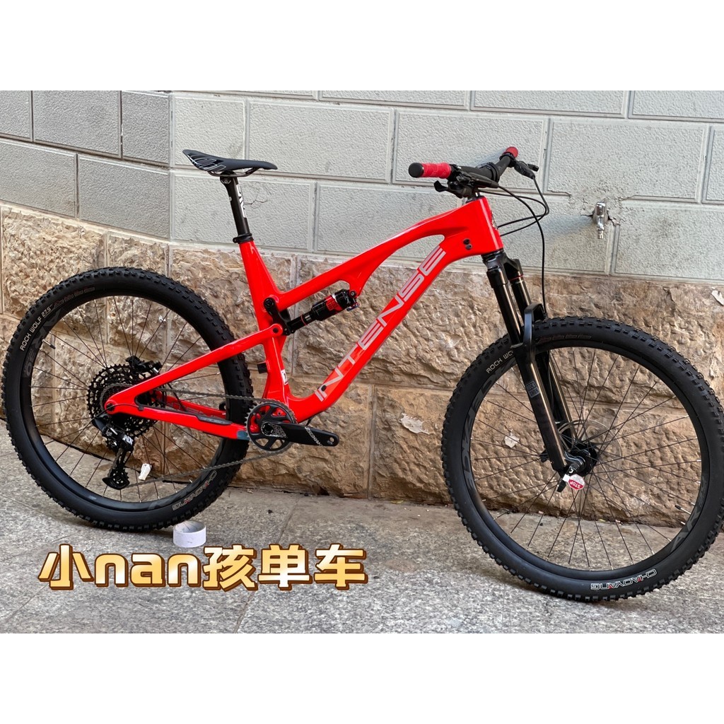 จักรยาน Intense Silver Angel Carbon Fiber Soft Tail AM Lindao 275 12 สปีด สำหรับDownhill OffRoad