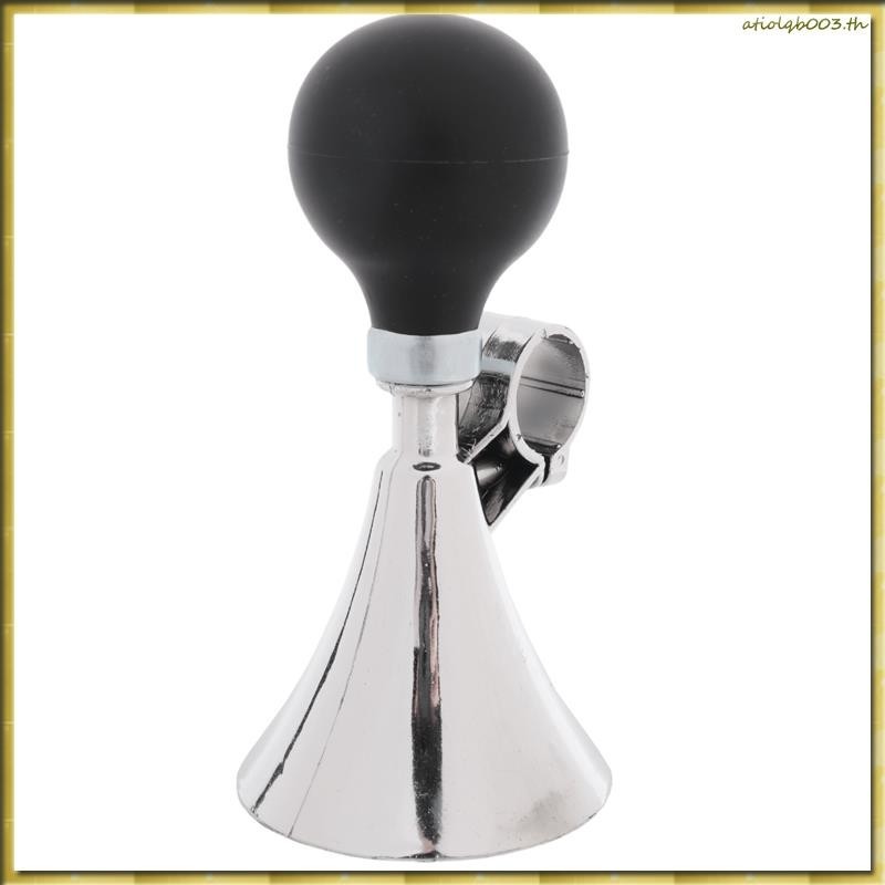 HD หลอดไฟยางสีดา 21 มม Dia Handlebar จักรยานจักรยาน Air Horn Bugle ทรัมเป็ต