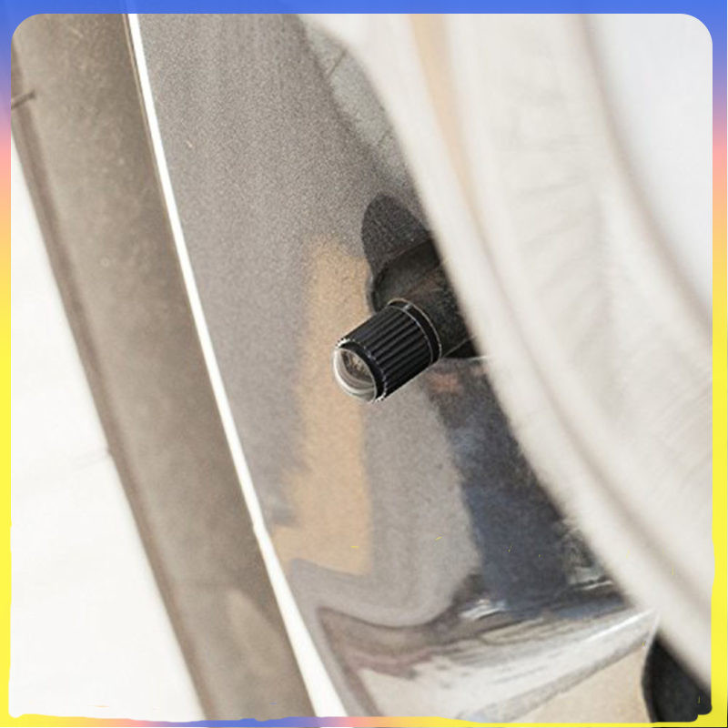 25pcs ฝาครอบลูกยาง พลาสติกทนทาน กันฝุ่น กันน้ำ สำหรับรถยนต์ รถจักรยาน รถบรรทุก มอเตอร์ไซค์ สีดำ