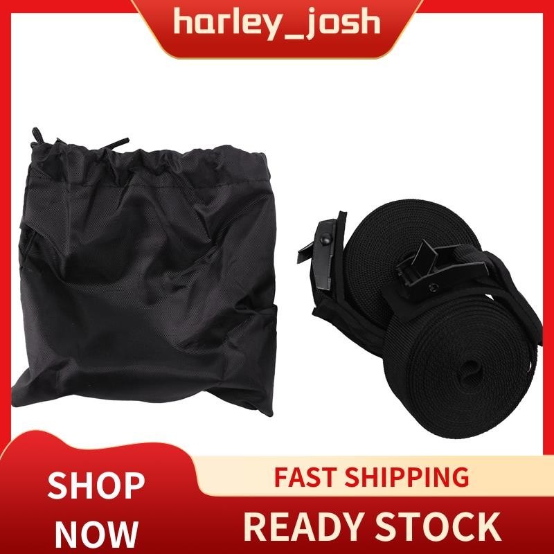 harleyjosh 2PCS 3Mx25cm Lashing Tie กระดานโต้คลื่น Kayak แร็คหลังคา Cam Buckle Lashing Tie Down สายรัดรถรถบัสจักรยาน Rack เข็มขัด