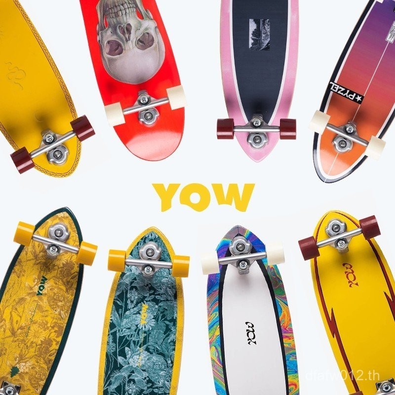 2023 ใหม่ YOW Land Surfboard สเปน นำเข้า กระดานเลื่อน Land Surfboard ลองบอร์ด สำหรับการเดินทาง รับประกันแท้