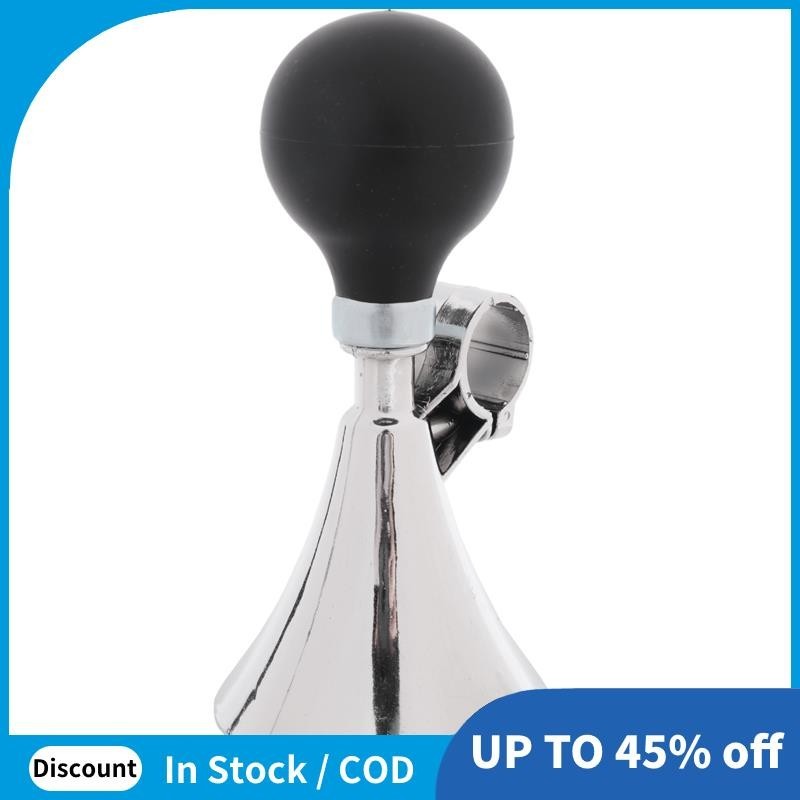 หลอดไฟยางสีดา 21 มม Dia Handlebar จักรยานจักรยาน Air Horn Bugle ทรัมเป็ต