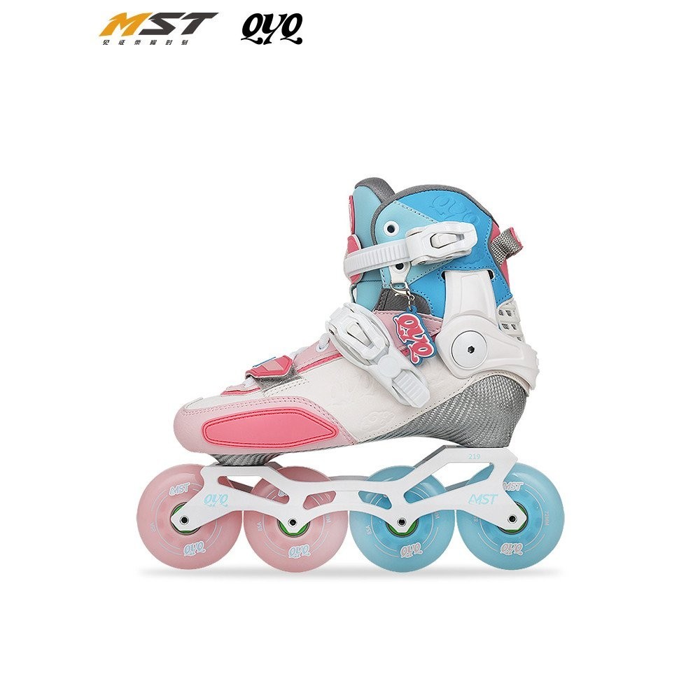 รองเท้าโรลเลอร์สเก็ตเด็ก Mi Gao MST Qin Yuqing ของแท้ รองเท้าสเก็ตลีลาสำหรับเด็กชายและเด็กหญิง รองเท้าสเก็ตน้ำแข็งคาร์บอนไฟเบอร์