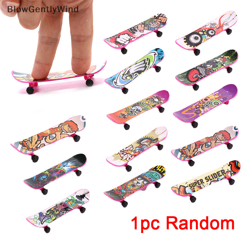 Blowgentlywind 1X Mini Finger Board สเก็ตบอร์ดความแปลกใหม่เด็กชายหญิงของเล่นของขวัญ Party BGW