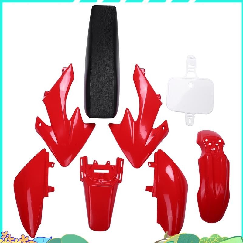 8 ชิ้น 50Cc 110Cc 125Cc 140Cc พลาสติก 4Stroke Crf50 Pit OffRoad จักรยานชุด Mudguard ที่นั่ง รถจักรยานยนต์ Diy ชุด