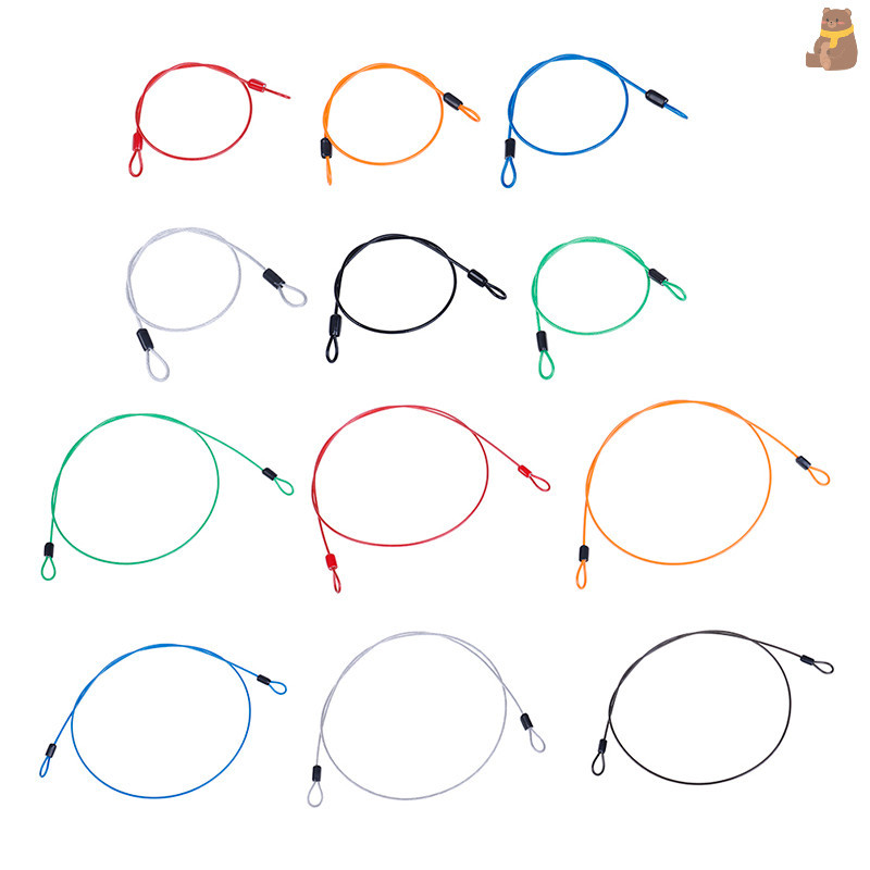 เผชิญ สายเชือกลวดเหล็กสาหรับล็อคจักรยานขี่จักรยานสกู๊ตเตอร์ยามรักษาความปลอดภัยกระเป๋าเดินทาง ไทย