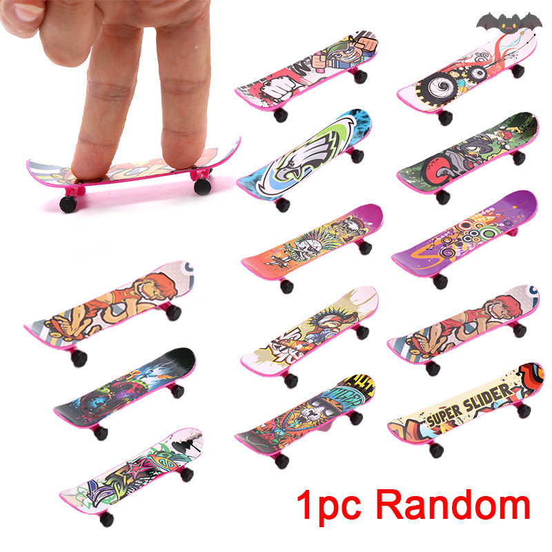 PE 1x Mini Finger Board สเก็ตบอร์ดความแปลกใหม่เด็กชายหญิงของเล่นของขวัญ Party TH