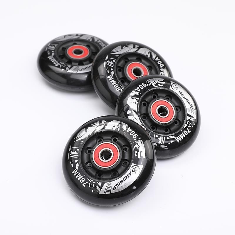 Meigao โรลเลอร์สเก็ตสาหรับผู้ใหญ่ Original Roller Skates Universal อุปกรณ์เสริมผู้ใหญ่ Roller Skate แปรงทนต่อการสึกหรอ Street PU ล้อดอกไม้แบน