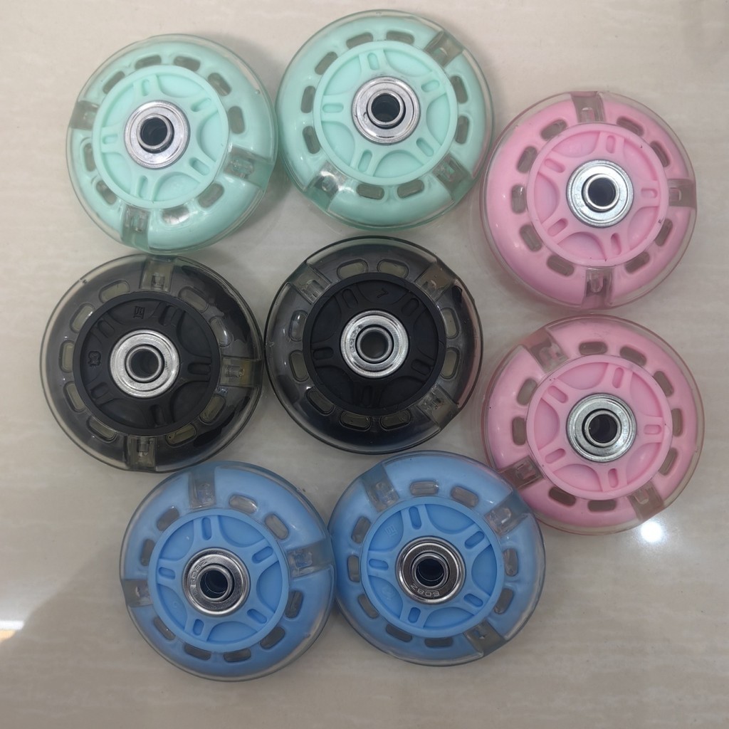 Return Rate Super High รถบิดล้อเงียบกระพริบล้อหน้าล้อหลังล้อเรืองแสงพร้อมแบริ่ง