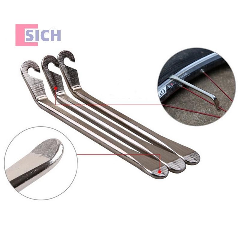 Sich จักรยาน Tyre Lever Tube Remover เครื่องมือสแตนเลสจักรยานยางเปิด Crow Bar MTB แผนที่ขี่จักรยานล้อซ่อมเครื่องมืออุปกรณ์เสริมใหม่