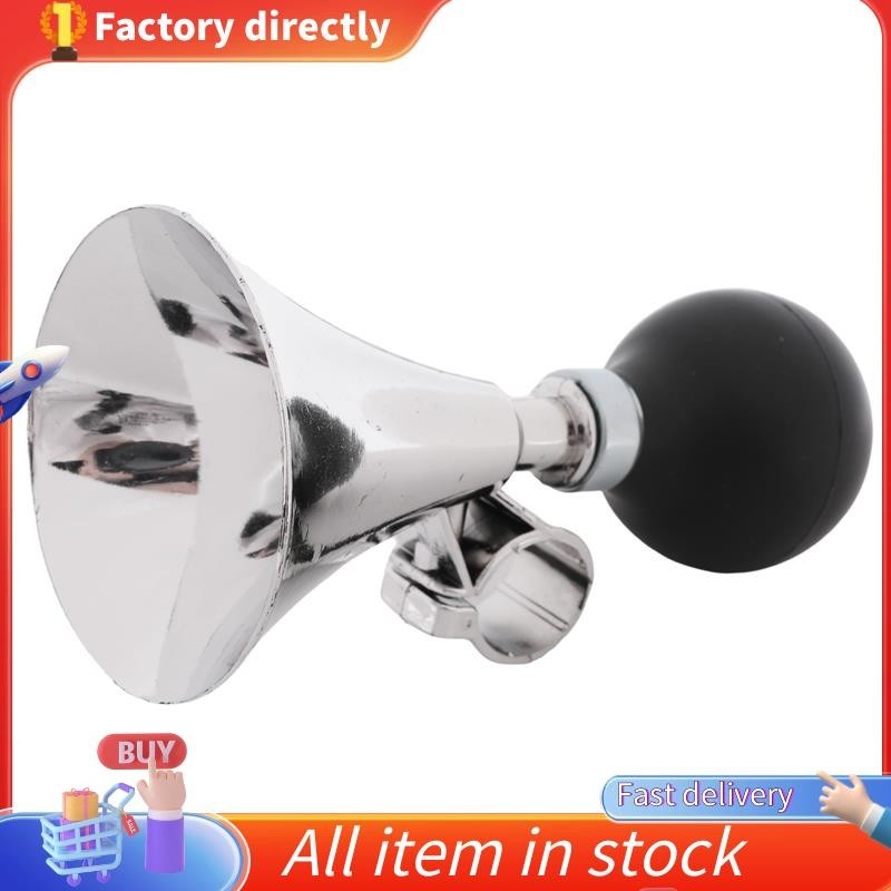 หลอดไฟยางสีดา 21 มม Dia Handlebar จักรยานจักรยาน Air Horn Bugle ทรัมเป็ต