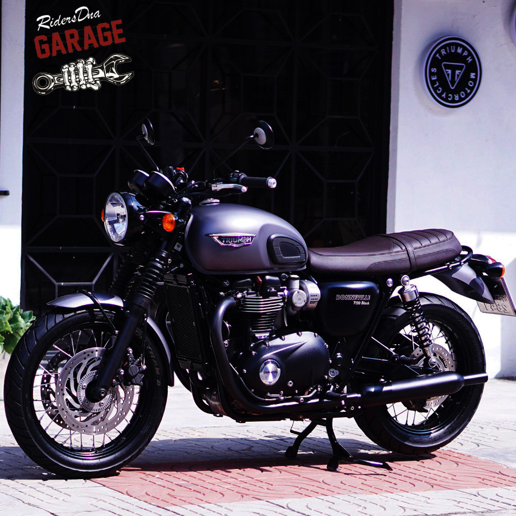 รถTriumph BonnevilleT120 Black สีพิเศษ Matte Graphite Gray รุ่นปี 2016