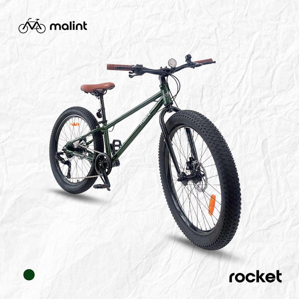 จักรยานล้อโตวิบาก 24 x 30  Malint Rocket 8 สปีด เฟรมอลูมิเนียมอัลลอย