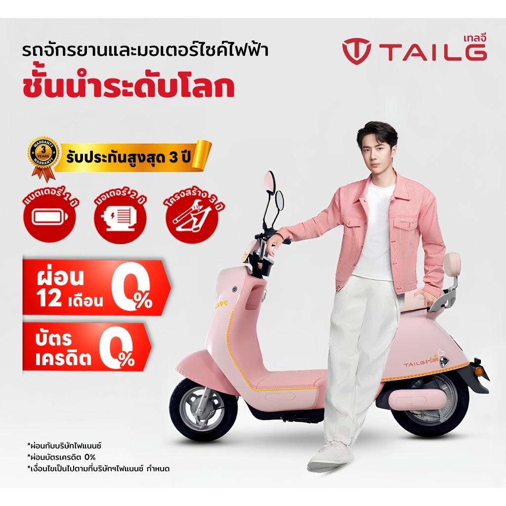TAILG รถจักรยานไฟฟ้า กำลังไฟ 400W รับประกันสูงสุด 3 ปี