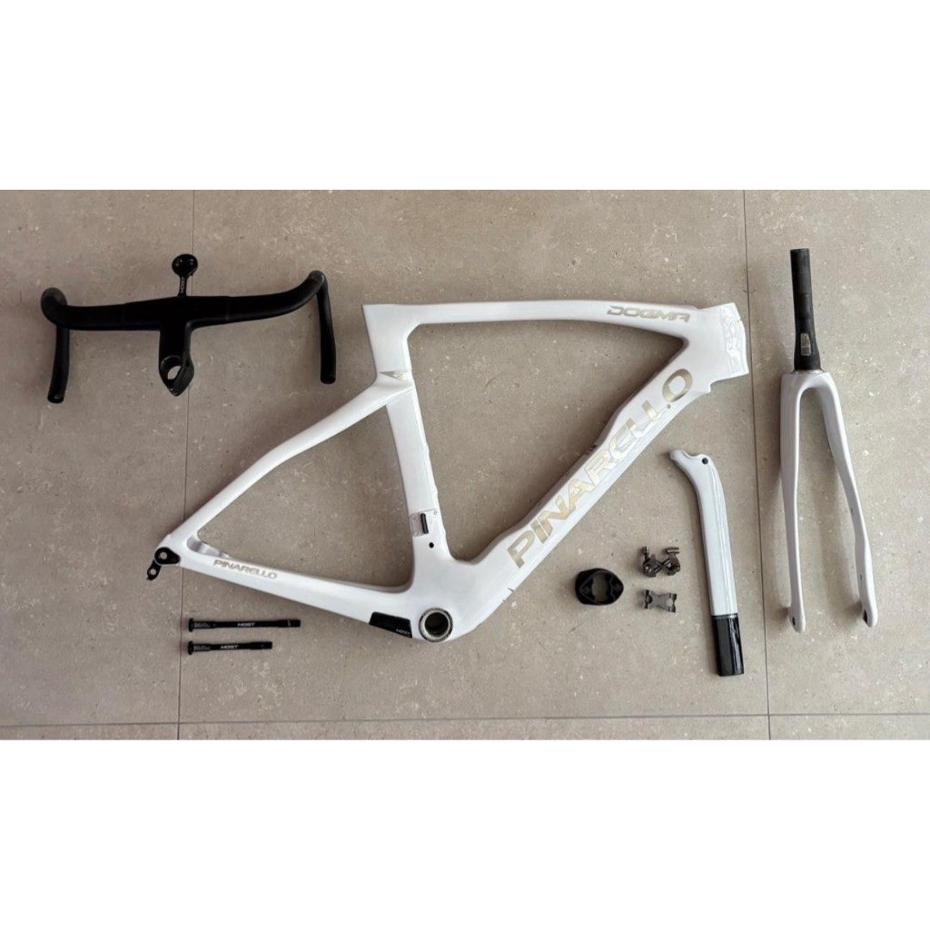 จักรยาน PINARELLO DOGMA F CRYSTAL WHITE ขนาด 515 โครงจักรยาน แข่ง ภาพถ่ายจากตัวจริง