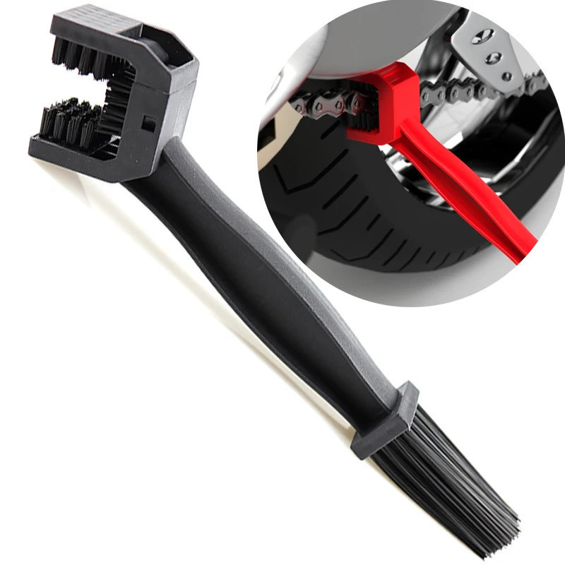 แปรงทำความสะอาดโซ่สำหรับมอเตอร์ไซค์ อุปกรณ์เสริมสำหรับมอเตอร์ไซค์ สำหรับ Xsr 900 Tracer 9 Gt Aprilia Rs 125 Ktm 390 Adventure Moto Cross 2 ชิ้น