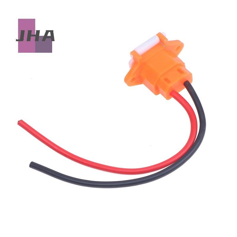 JHA ปลั๊กขั้วต่อแบตเตอรี่สกู๊ตเตอร์ Ebike สามซ็อกเก็ตชาร์จแนวตั้งพร้อมสายไฟ 12AWG สาหรับ 36V 48V Universal ใหม่