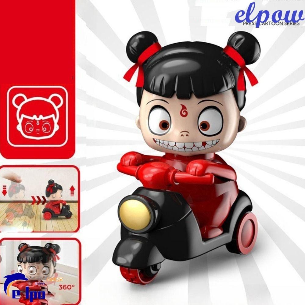 Pixelpower Nezha2 กดรถของเล่นคืน หมุนได้ 360 Mini Press Go Vehicles รถเดินเพื่อการศึกษา Mechanical เลื่อนดึงกลับรถเด็กผู้ชาย