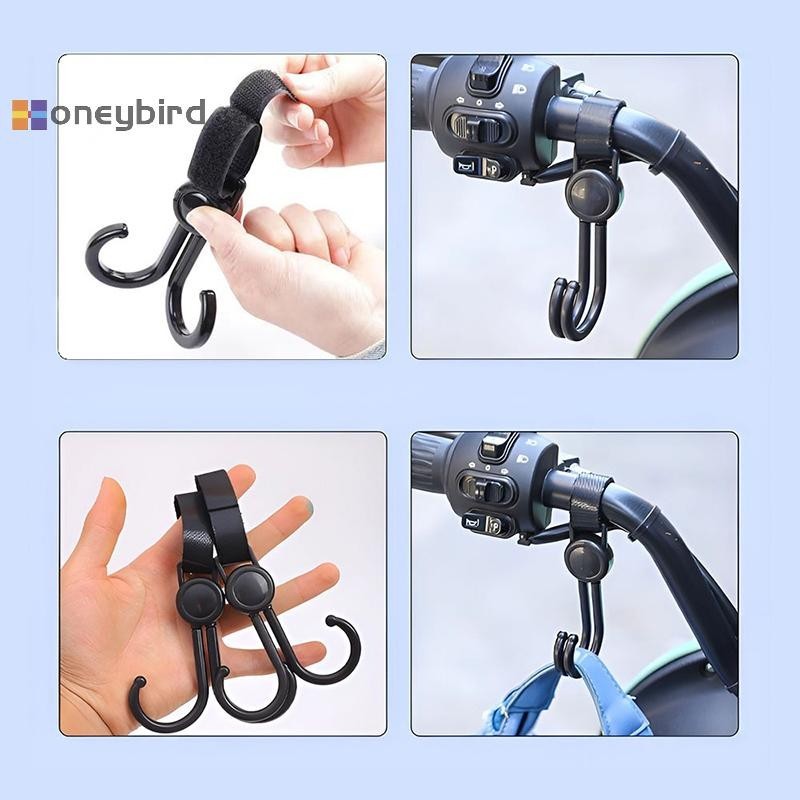 ฮันนี่เบิร์ด รถเข็นเด็ก multifunctional พร้อมตะขอสำหรับแขวนของ และเบาะหลัง สไตล์สากล ใช้งานได้หลากหลาย