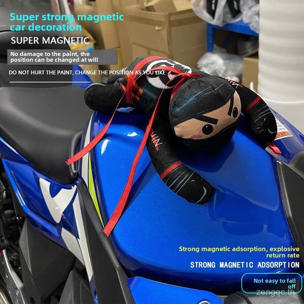 รถจักรยานยนต์ถังป้องกันแม่เหล็กตุ๊กตานินจารถจักรยานยนต์ถังแม่เหล็กตุ๊กตารถจักรยานยนต์ตกแต่ง