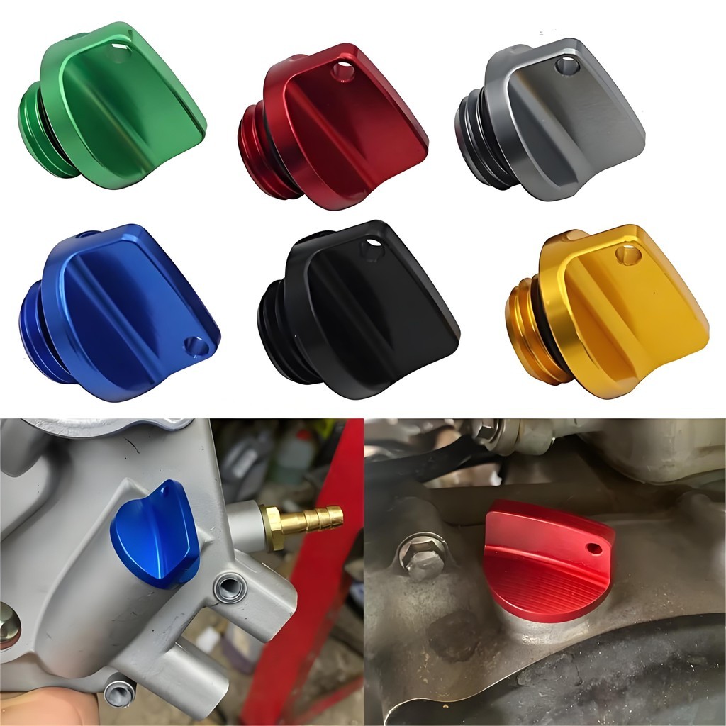 รถจักรยานยนต์ Crankcase Cap CNC เครื่องยนต์น้ามันสกรูฝาครอบปลั๊ก M2025 สาหรับ Yamaha Honda Suzuki Kawasaki ชิ้นส่วนวัตถุประสงค์ทั่วไป