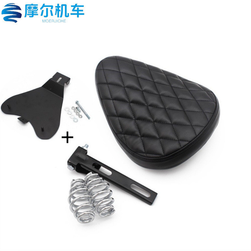 รถจักรยานยนต์ฮาร์เลย์ล่องเรือเจ้าชายรถดัดแปลงม้าเหล็ก400ย้อนยุคฤดูใบไม้ผลิที่นั่งเดียวกระเป๋าเบาะนั่งเดียวประกอบ