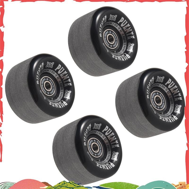 Super PUENTE 4 ชิ้นเซ็ตล้อสเก็ตบอร์ด 70X42 มม7 นิ้วสเก็ตบอร์ด Longboard ล้อ Drift Board อุปกรณ์เสริม
