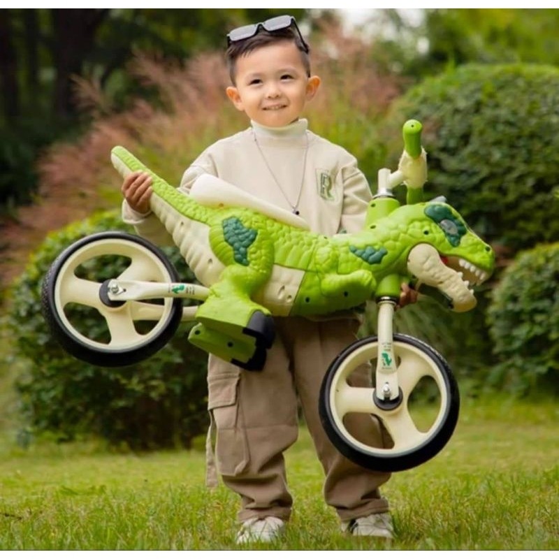 พร้อมส่งในไทย จักรยาน ฝึกการทรงตัว รุ่นไดโนเสาร์ใหม่ล่าสุด 2024