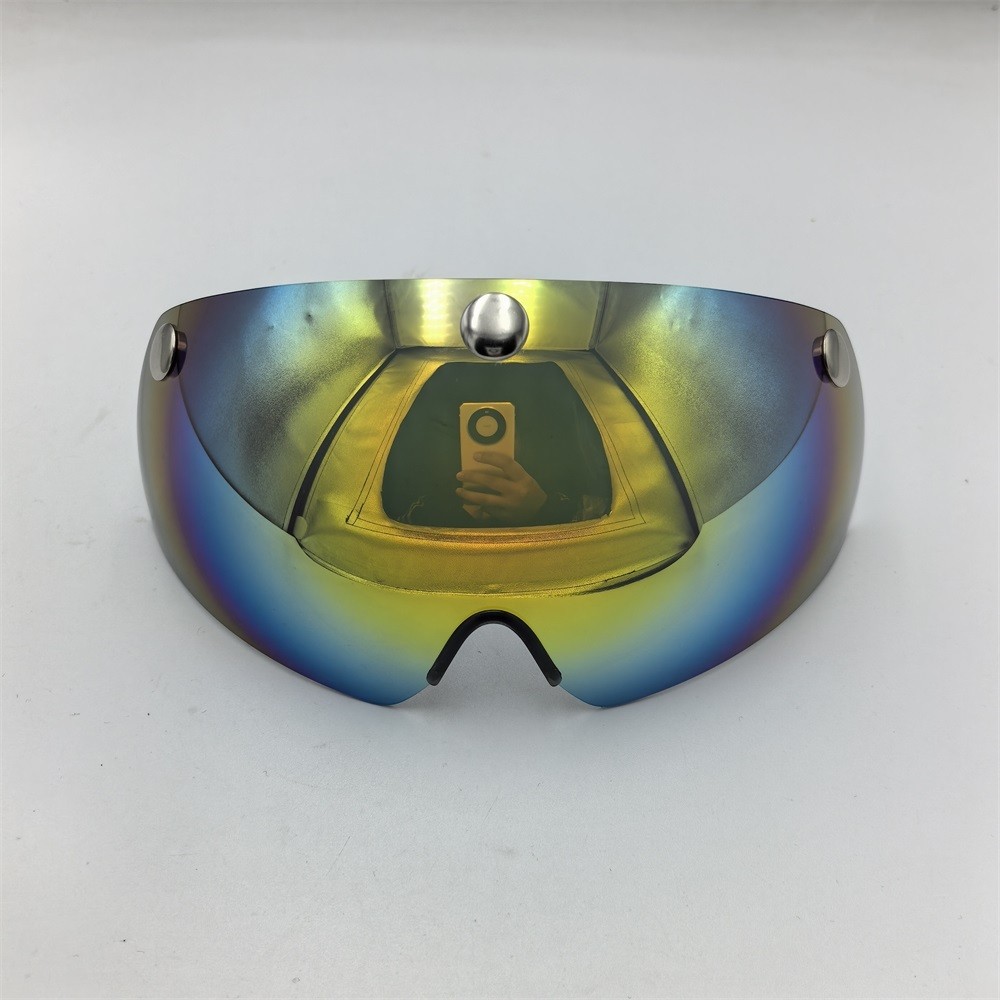 เย็นเปลี่ยนแสงหมวกกันน็อคเลนส์ถนนจักรยานเสือภูเขาขี่หมวกกันน็อคเลนส์กระจกแม่เหล็ก16เลนส์