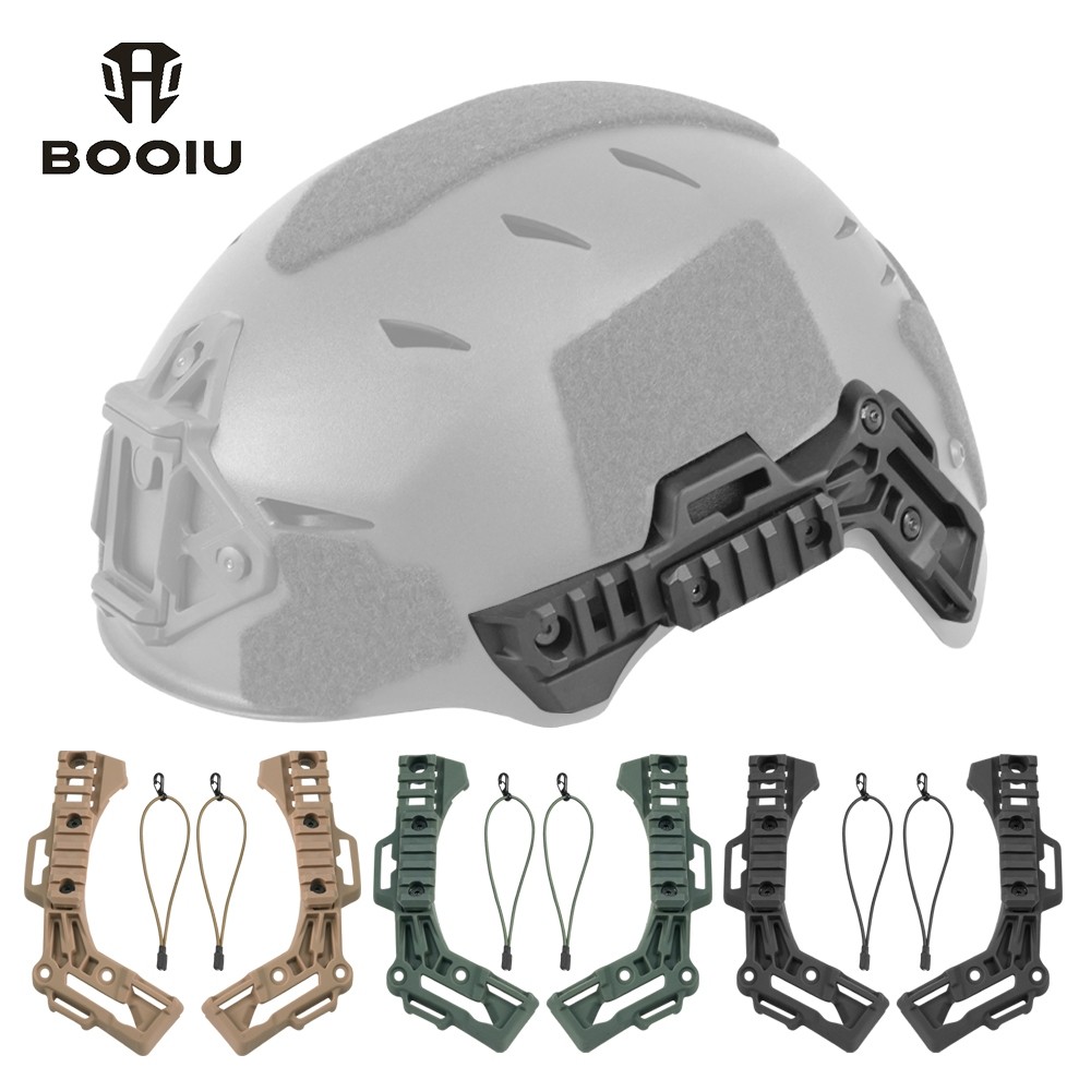 BOOIU หมวกกันน็อค Wendy กับ ARC Mount และ Adapter สาหรับ Airsoft