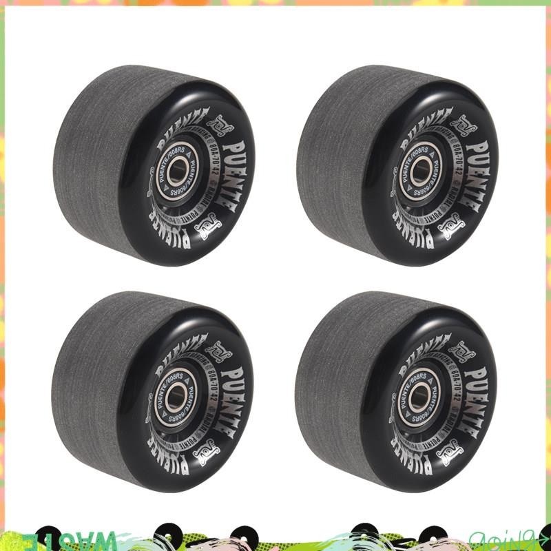 Super PUENTE 4 ชิ้นเซ็ตล้อสเก็ตบอร์ด 70X42 มม7 นิ้วสเก็ตบอร์ด Longboard ล้อ Drift Board อุปกรณ์เสริม