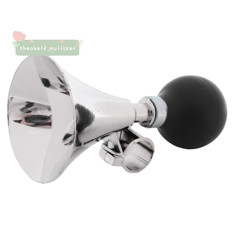 UPPERX หลอดไฟยางสีดำ 21 มม Dia Handlebar พร้อม Air Horn Bugle ทรัมเพ็ตสำหรับจักรยาน