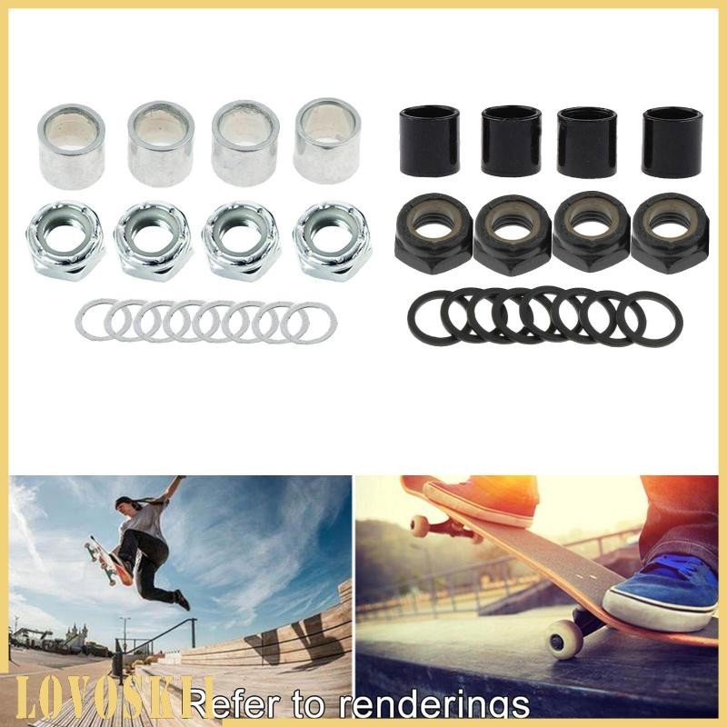 Lovoski1 สเก็ตบอร์ดรถบรรทุก s เพลาความเร็วชิ้น สกรู Spacers Cruiser ชิ้นส่วนสกู๊ตเตอร์