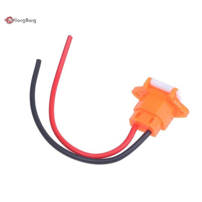 ABongBang Ebike สกู๊ตเตอร์แบตเตอรี่ปลั๊กสามซ็อกเก็ตชาร์จแนวตั้งพร้อมสายไฟ 12AWG สาหรับ 36V 48V Universal Nice