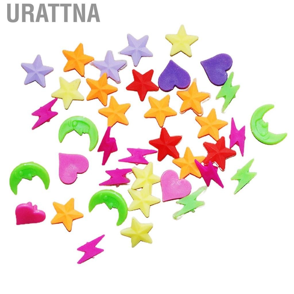 URATTNA Ande Online 36 รายการผสม 23 การรวมกันแบบสุ่มของดาวห้าแฉกรัก Moon Lightning ล จักรยานพูดของตกแต่ง
