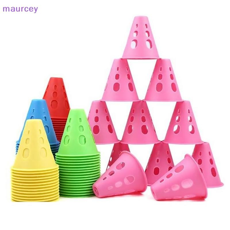Maurcey 1pcs Marking Training Road Cone Roller Skiles แบบพกพามัลติฟังก์ชั่สเก็ต Roadblocks ฟุตบอลการฝึกอบรมอุปสรรค Props TH