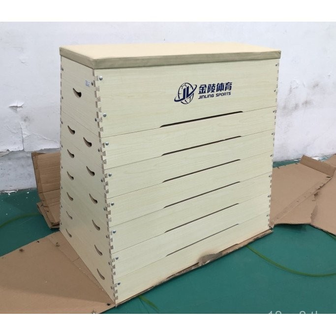 กล่องกระโดดระดับ 7 TX2 กล่องไม้สำหรับยิมนาสติก 33109 ห้าส่วน กล่องกระโดดระดับ 5 โครงม้ากระโดด ม้าไม้