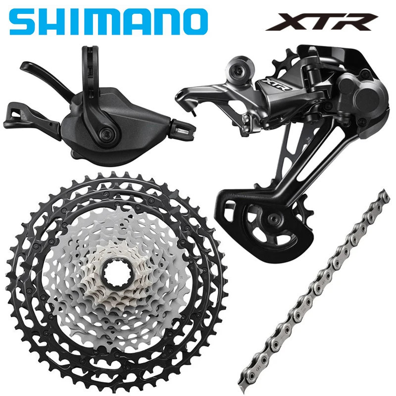 ชุดเกียร์ SHIMANO XTR M9100 1x12 สปีด รวมถึง derailleur shifter cassette และ chain