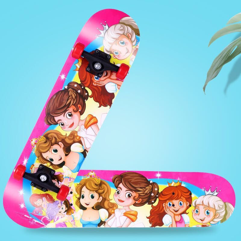 เด็กสกู๊ตเตอร์ 4 ล้อสเก็ตบอร์ดเริ่มต้นชายหญิงมือใหม่โยกคู่ทางหลวงผู้ใหญ่วัยรุ่นผู้ผลิตมืออาชีพเหมาะสำหรับวัยรุ่นออกกำลัง