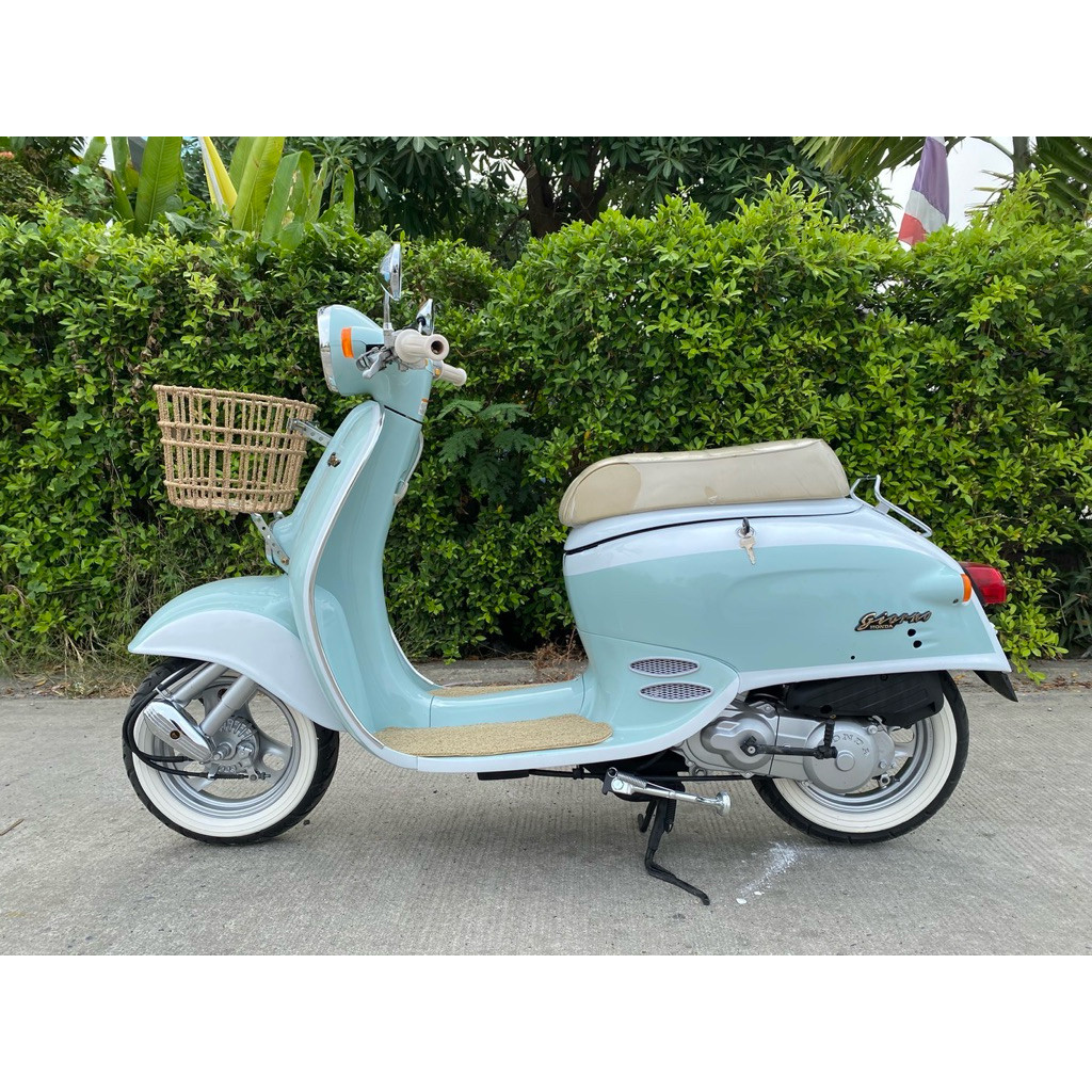 NO1 Best Seller Honda Giorno 50 CC สีฟ้าพาสเทลทูโทน สุดสวย สีนี้ขายดีอันดับหนึ่ง