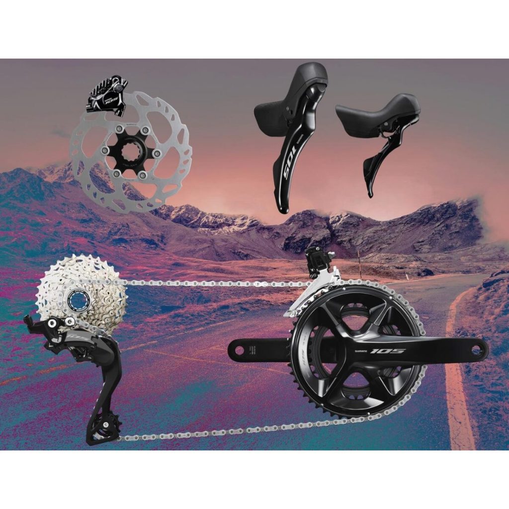 ชุดเกียร์ Shimano 105 R7100 12speed ดิสเบรครุ่นใหม่ ราคาโปรโมชั่น มีรับประกันจากฮะฮง