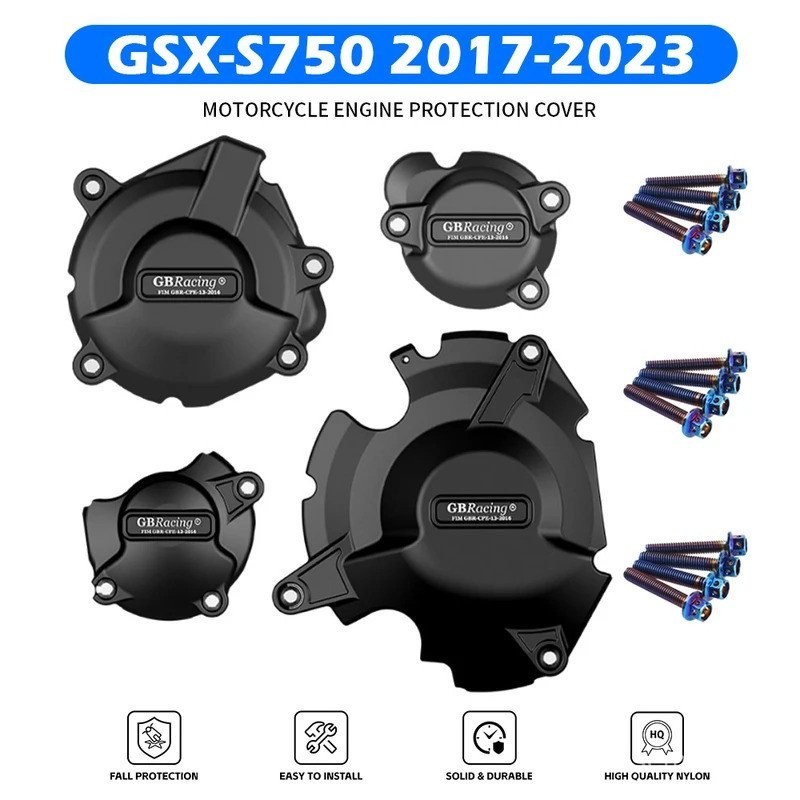 รถจักรยานยนต์ฝาครอบเครื่องยนต์ป้องกันกรณี GB Racing สาหรับ SUZUKI GSXS750 L7M3 GSXS 750 20172023